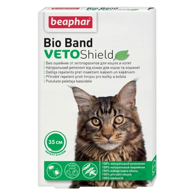 BEAPHAR Bio Band repelentní obojek pro kočku 35 cm