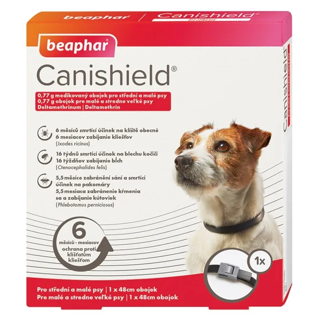 BEAPHAR Canishield®  Antiparazitní obojek pro malé a střední psy 48 cm