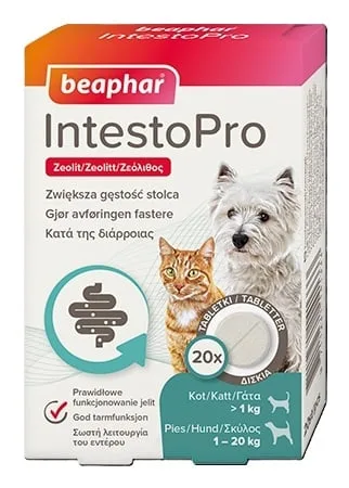 BEAPHAR IntestoPro správné fungování střev 20 tablet pro psy (do 20kg) a kočky