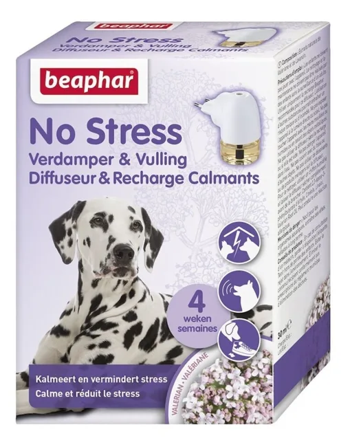BEAPHAR No Stress Difuzor + Náhradní náplň 30 ml - uklidňující aromatizér pro psy