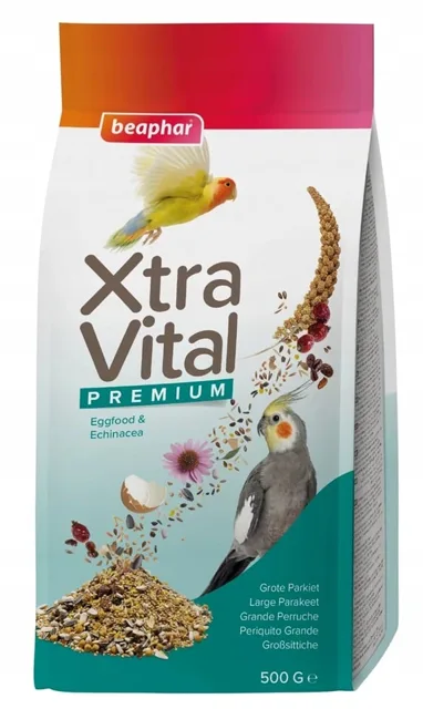 BEAPHAR XtraVital Large Parakeet 500 g kompletní krmivo pro velké papoušky