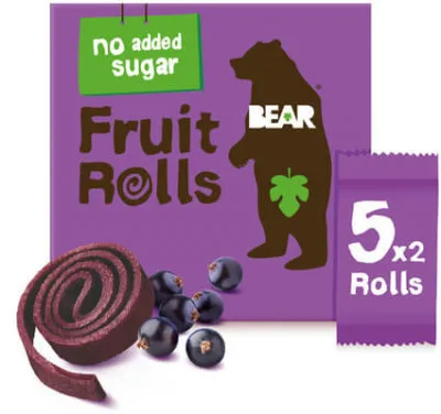 Bear Fruit Rolls Blackcurrant 5 x 20 g