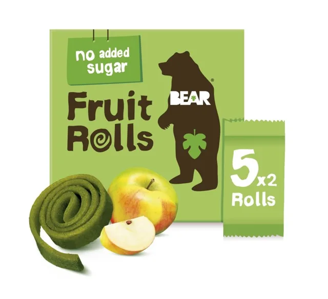 BEAR Fruit Rolls jablko ovocné rolované plátky 5x20 g
