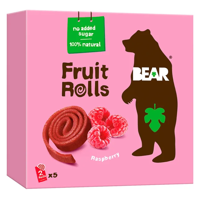 BEAR Ovocné plátky malina 5 x 20 g