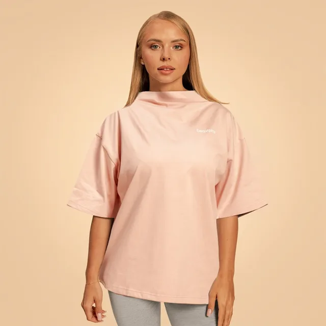 BeastPink Dámské tričko Oversized Bliss Pink