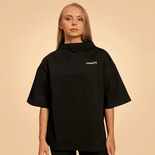 BeastPink Dámské triko Oversized Bliss Black