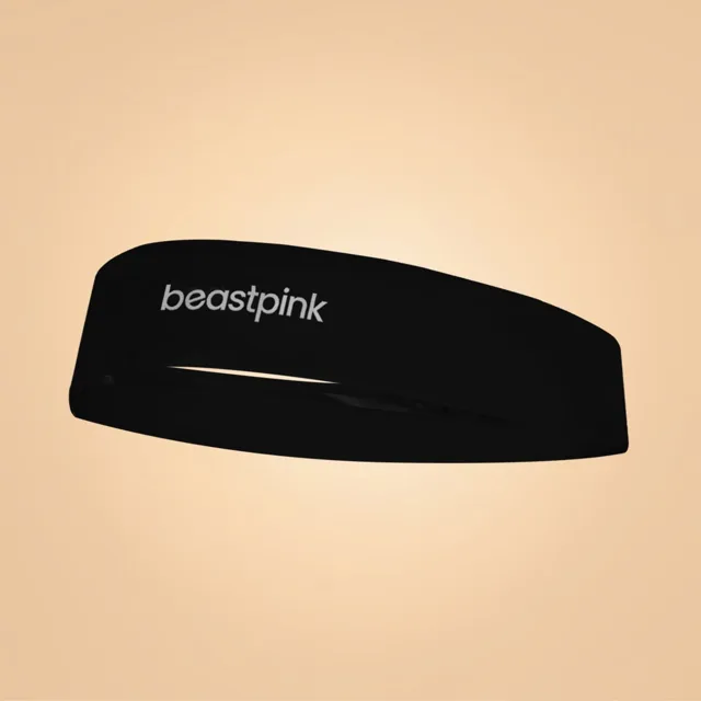 BeastPink Sportovní čelenka Black