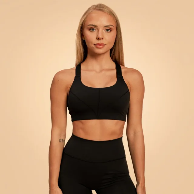BeastPink Sportovní podprsenka Sense Black