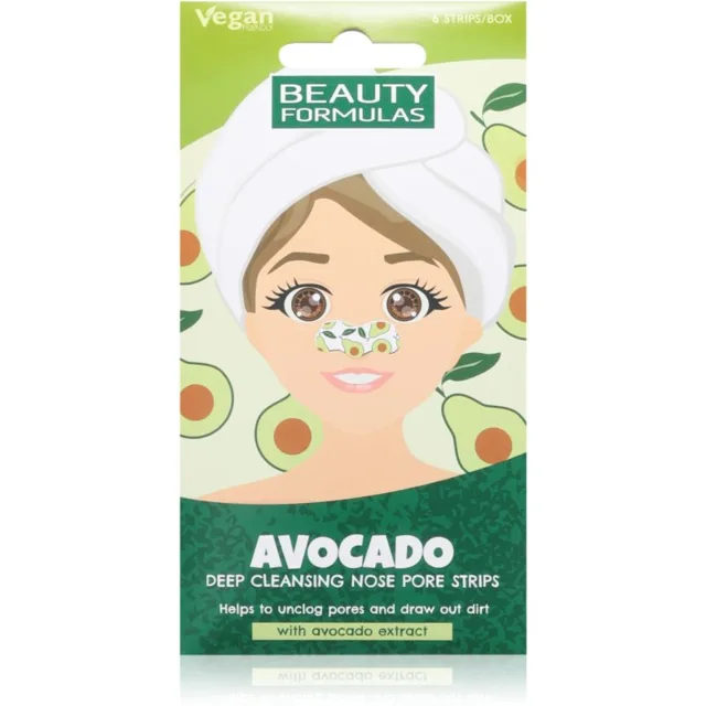 Beauty Formulas Avocado péče na rozšířené póry a černé tečky 6 ks