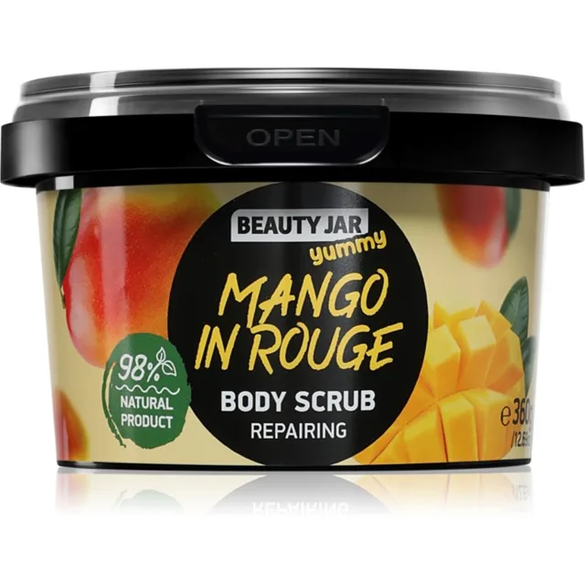 Beauty Jar Yummy Mango in Rouge tělový peeling 360 g
