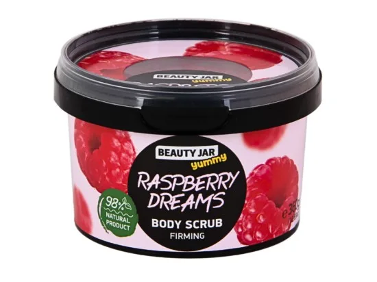 BEAUTY JAR Yummy Raspberry dreams tělový peeling 360 g
