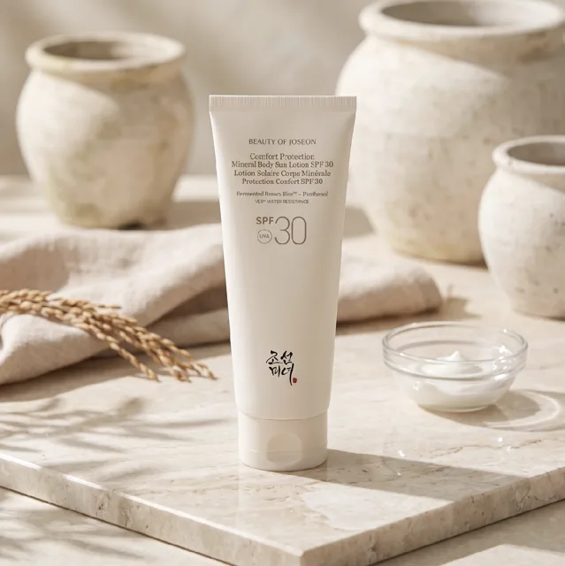 Beauty of Joseon -  Comfort Protection Mineral Body Sun Lotion SPF 30+  - Ochranný a zklidňující tělový krém s SPF 30 - 150 ml
