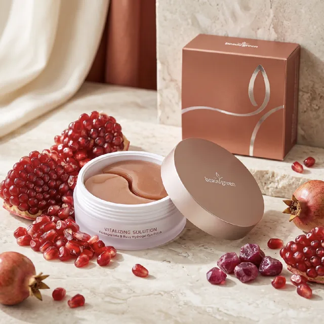 Beauugreen - Pomegranate & Ruby Oční Hydrogelové Polštářky, 30 Párů (60 Ks)
