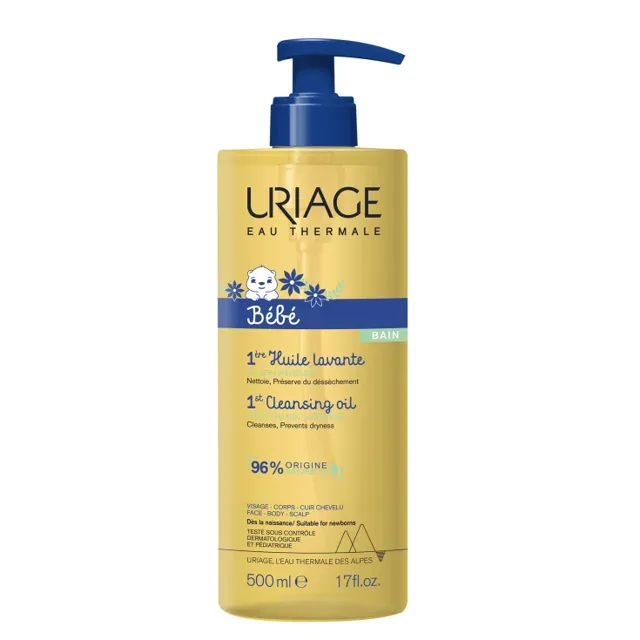 Bébé Uriage čistící olej, 500ml (poškozený aplikátor)
