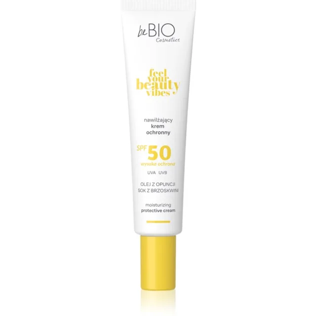 beBIO Feel Your Beauty Vibes hydratační ochranný krém SPF 50 40 ml