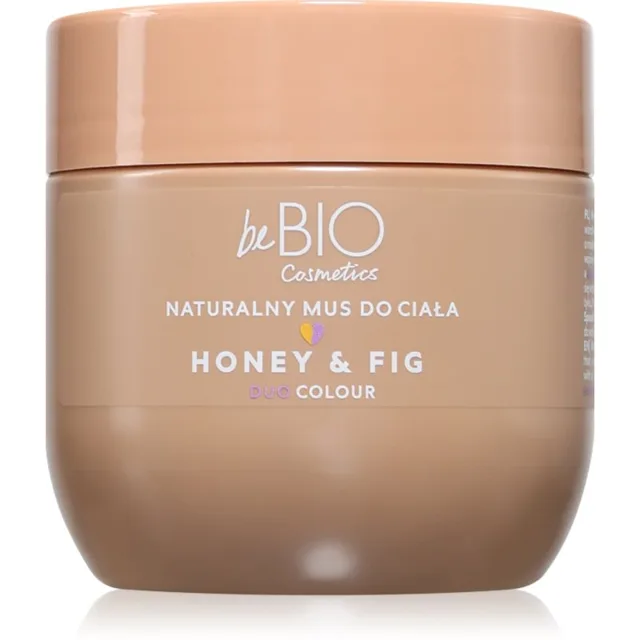 beBIO Honey & Fig hýčkající tělová pěna s vyživujícím účinkem 200 ml