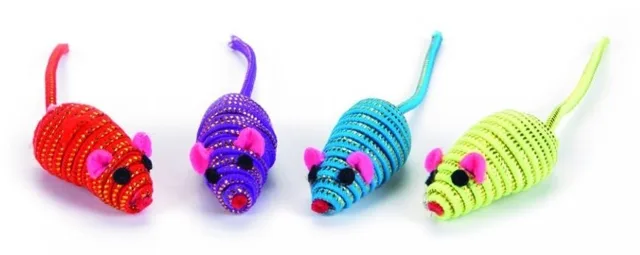 Beeztees Hračka Myš Glammy se Zlatou Nitkou - 5cm