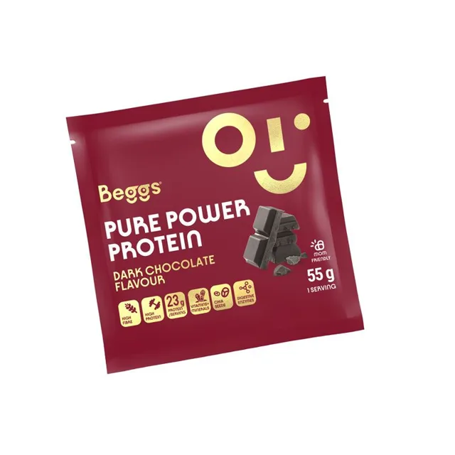 Beggs Pure Power Protein dark chocolate 55 g