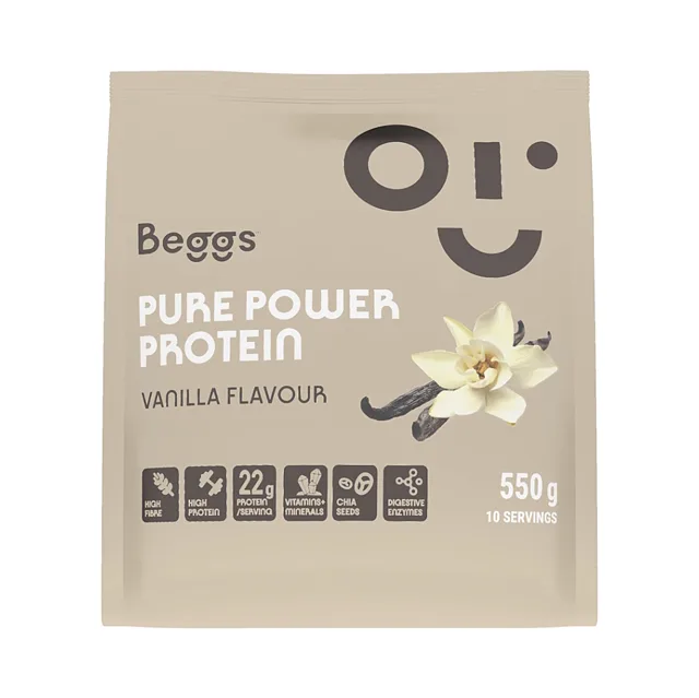 BEGGS Pure power protein vanilla 550 g