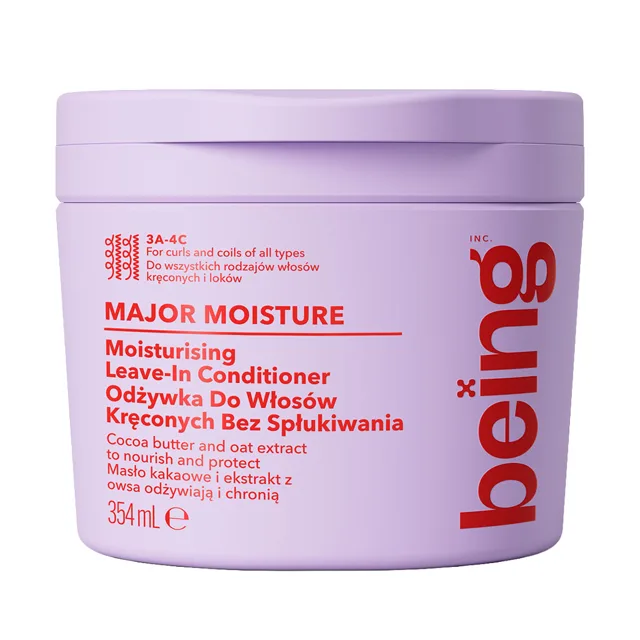 BEING Kondicionér bezoplachový hydratační Major Moisture, 354 ml