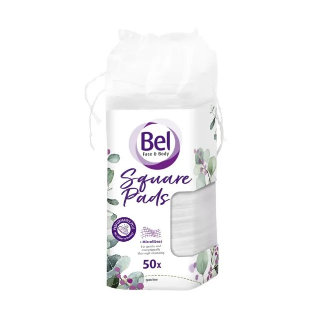 Bel Face & Body Cosmetic odličovací tampony čtvercové 50 ks