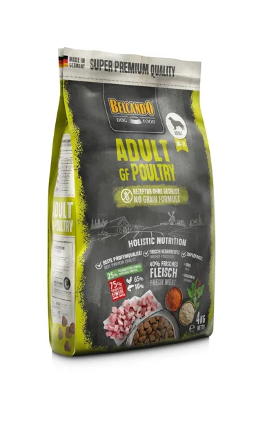 BELCANDO Adult Grain Free Poultry 4 kg granule pro střední a větší plemena