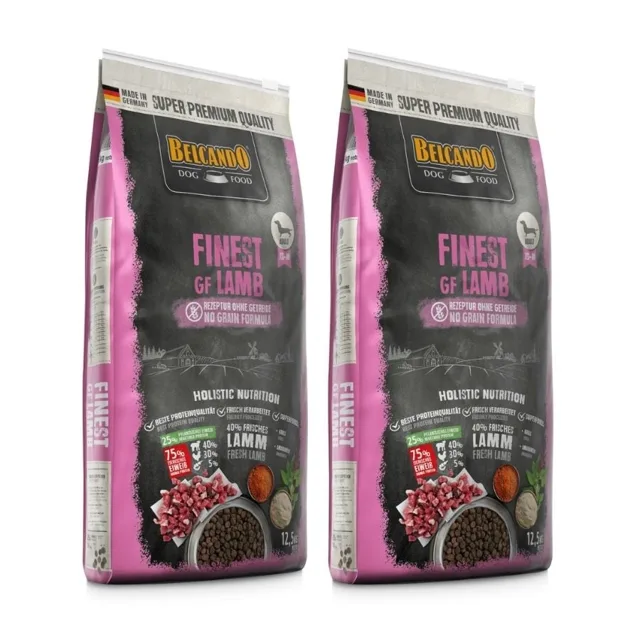 BELCANDO Finest GrainFree Lamb 2 x 12.5 kg granule pro malé a střední plemena