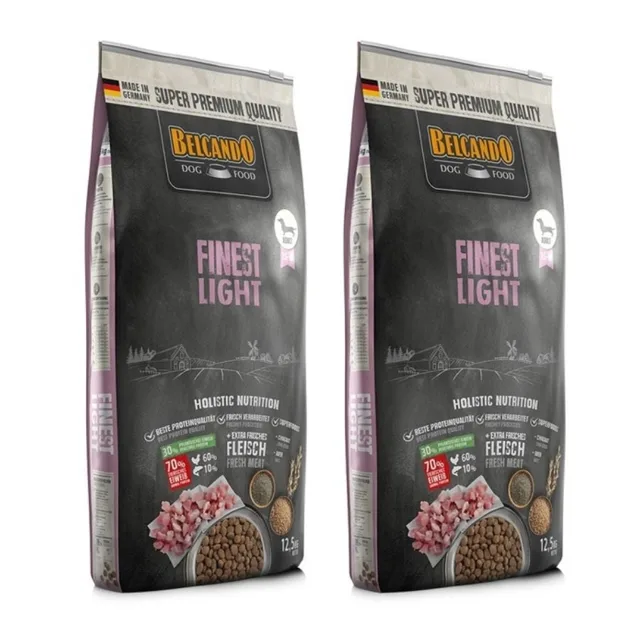 BELCANDO Finest Light 2x12.5 kg granule pro malé a střední psy s nadváhou