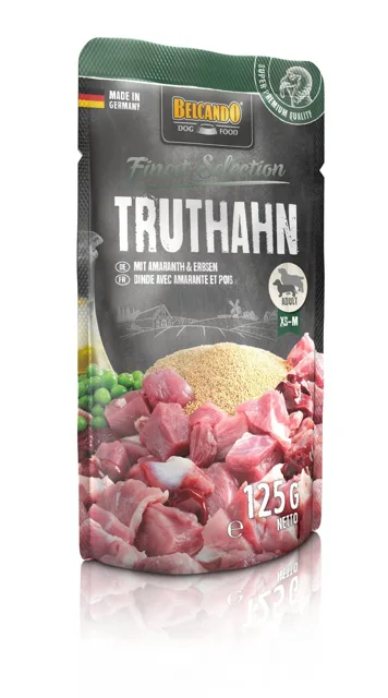 BELCANDO Finest Selection krůta, amarant a hrášek 6x125g kapsička pro psy