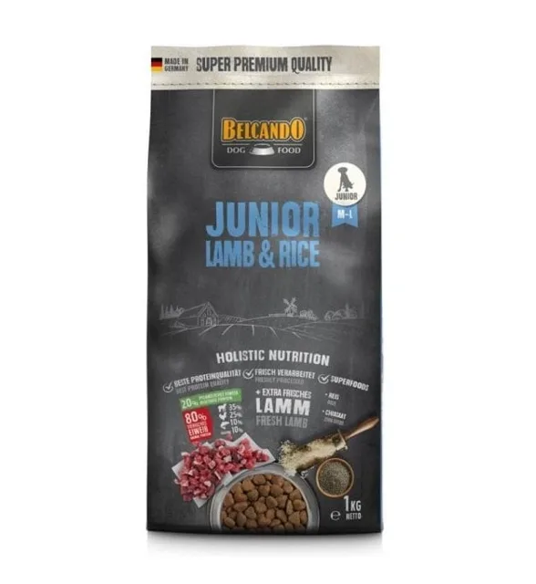 BELCANDO Junior Lamb &amp; Rice 1 kg granule pro psy od 4 měsíců