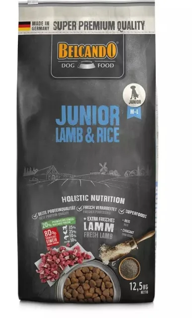 BELCANDO Junior Lamb &amp; Rice 12.5 kg granule pro psy od 4 měsíců