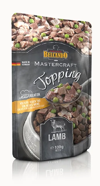 BELCANDO Mastercraft Topping Jehněčí s hráškem 100 g