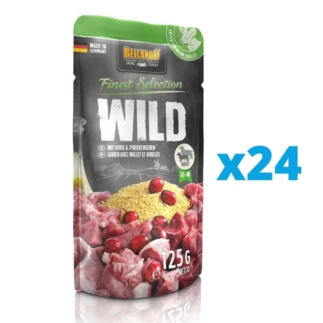 BELCANDO Zvěřina s prosem &amp; borůvkami 24x125 g