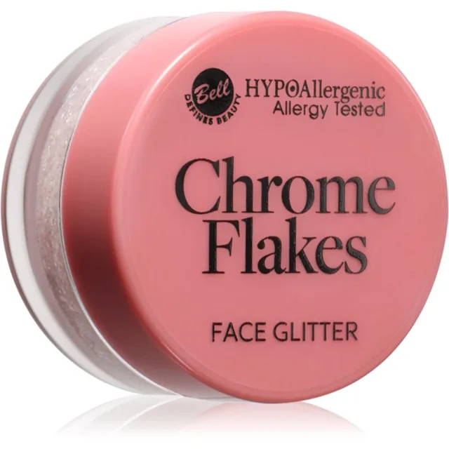 Bell HYPOallergenic Chrome Flakes třpytky na obličej 5 g