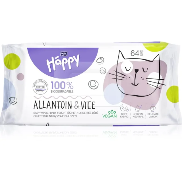 BELLA Baby Happy Allantoin & Vit. E vlhčené ubrousky 64 ks
