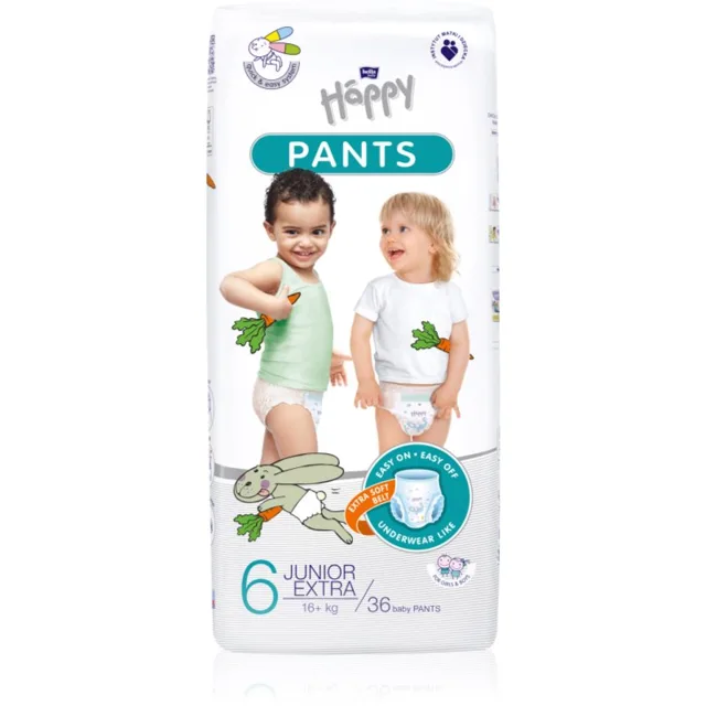 BELLA Baby Happy Pants jednorázové plenkové kalhotky Junior Extra 6 (16+ kg) 36 ks