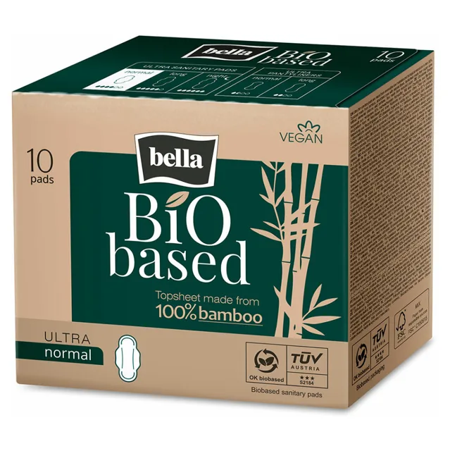BELLA Bio Based Normal Ultratenké hygienické vložky s křidélky 10 ks