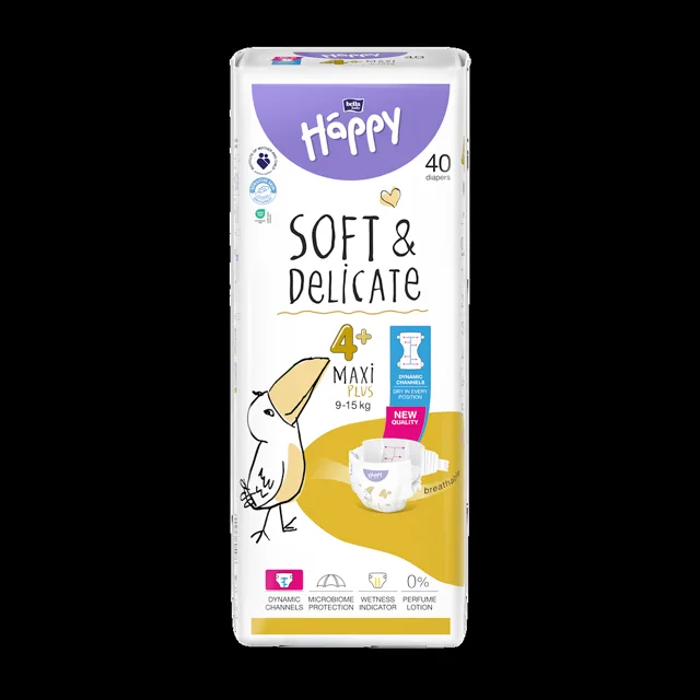 BELLA HAPPY Baby maxi plus 9 - 15 kg 40 kusů