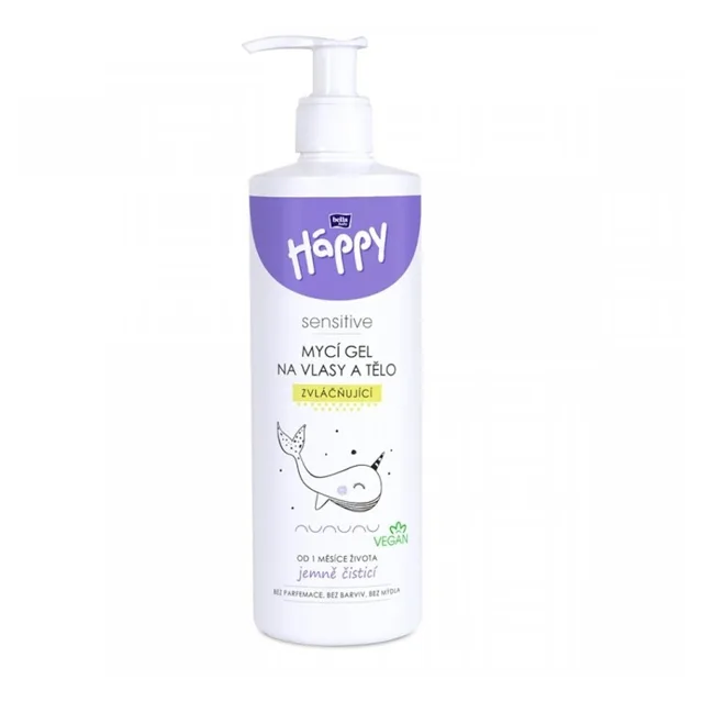 BELLA HAPPY Baby mycí gel na tělo a vlasy 400 ml