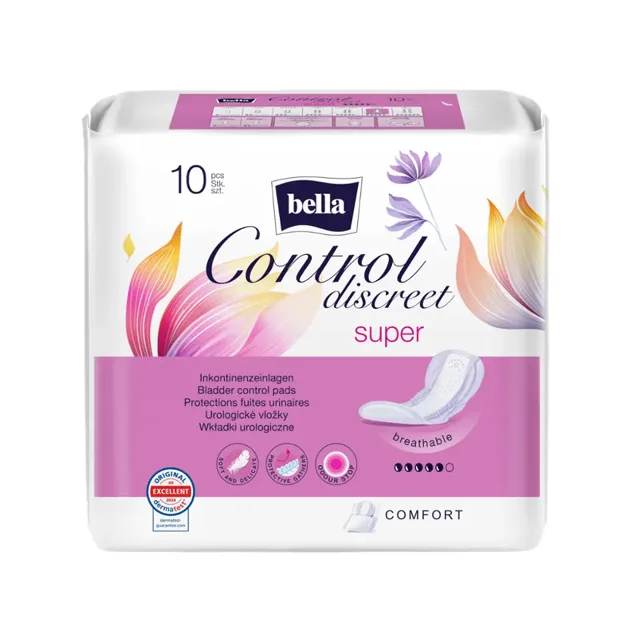 Bella Inkontinenční vložky Control Discreet Super 10 ks