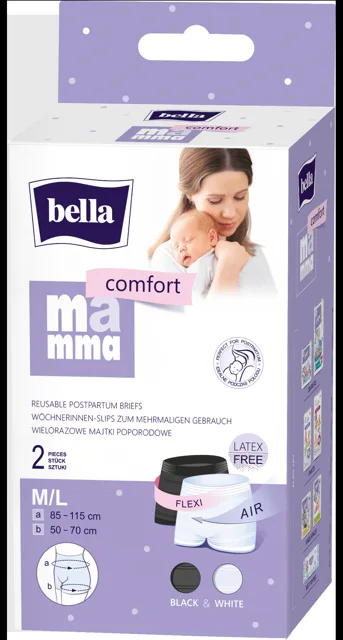 Bella Mamma poporodní kalhotky comfort M/L 2ks