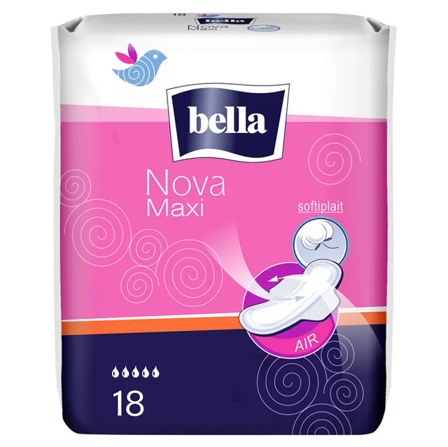 BELLA Nova Maxi Hygienické vložky s křidélky 18 ks