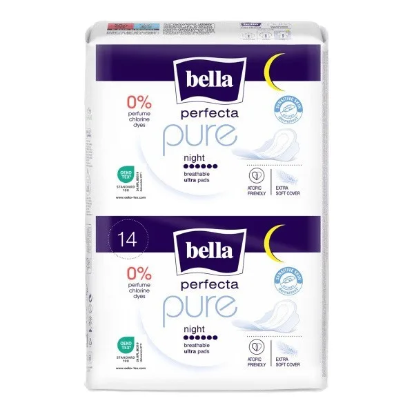 Bella Perfecta pure hygienické vložky night 14ks