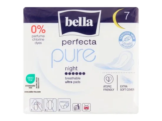 Bella Perfecta Pure Night ultratenké hygienické vložky 7 ks