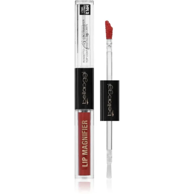 bellaoggi Lip Magnifier dlouhotrvající rtěnka a lesk na rty 2 v 1 odstín Ruby Red 2.7 ml