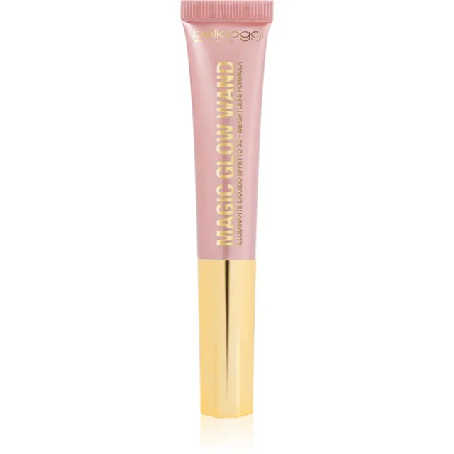 bellaoggi Magic Glow Wand krémový rozjasňovač na obličej a dekolt odstín Enchanting pink 11 ml