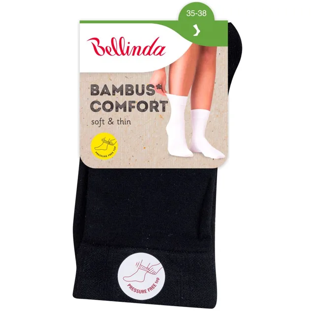 Bellinda BAMBUS Comfort vel. 35–38 dámské ponožky černé