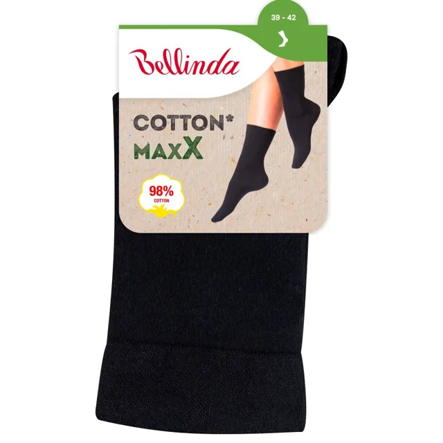 Bellinda COTTON MAXX vel. 39/42 dámské ponožky 1 pár černé