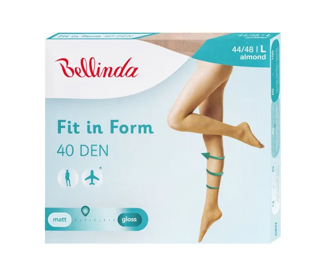 Bellinda Fit in Form 40 DEN vel.L punčochové kalhoty světle tělové