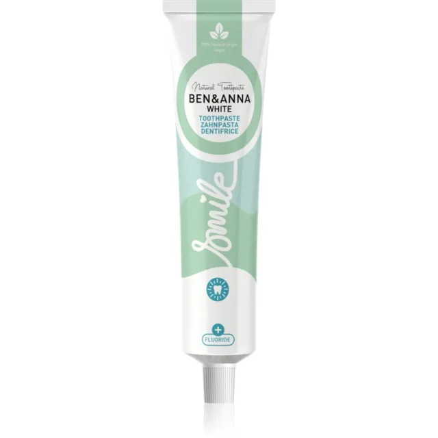 BEN&ANNA Toothpaste White přírodní zubní pasta s fluoridem 75 ml